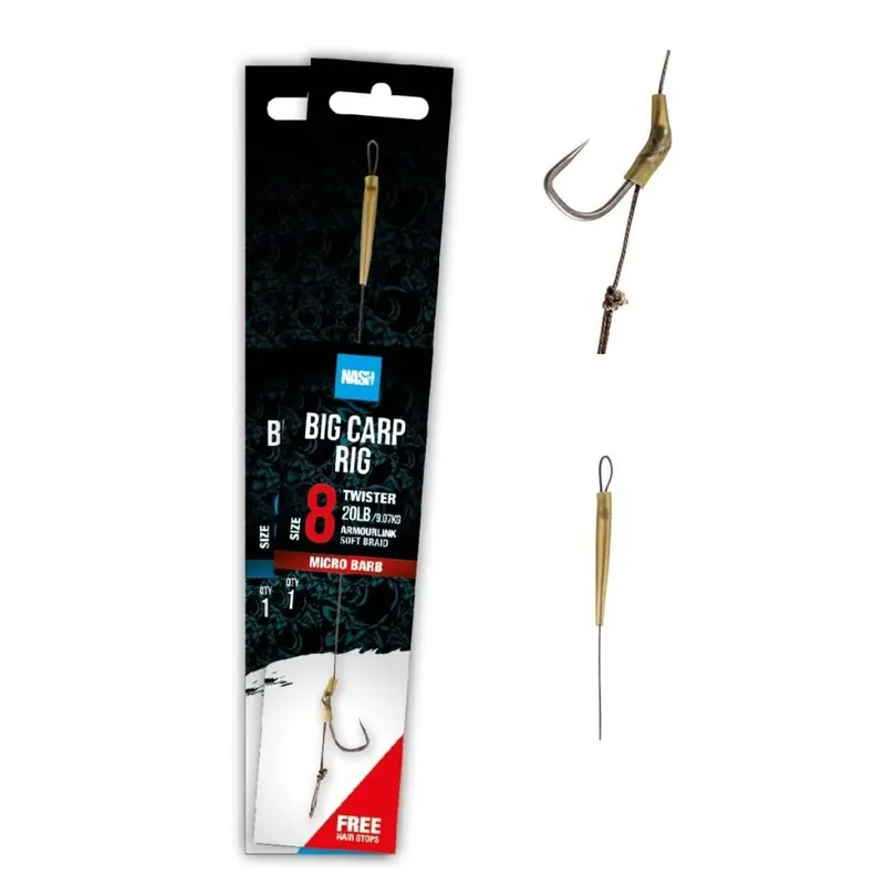 Nash Big Carp Rig Size 4 Gereduceerde Prijs